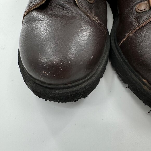 Mini Boden Kids Leather Hiking Boots Size 34 or US 2.5 With Side Zipper - Picture 10 of 15